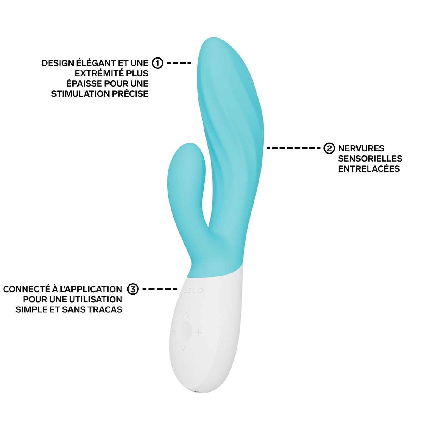 Lelo Ina Twist - Vibromasseur clitoridien et point G - Turquoise