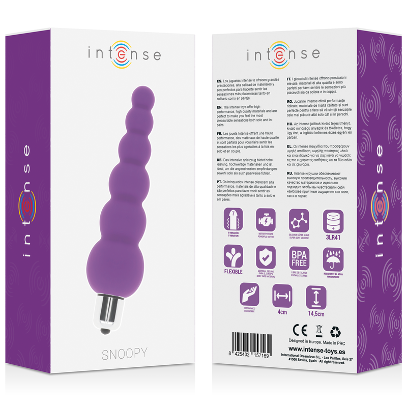 Snoopy - Stimulateur 7 vitesses - Lilas