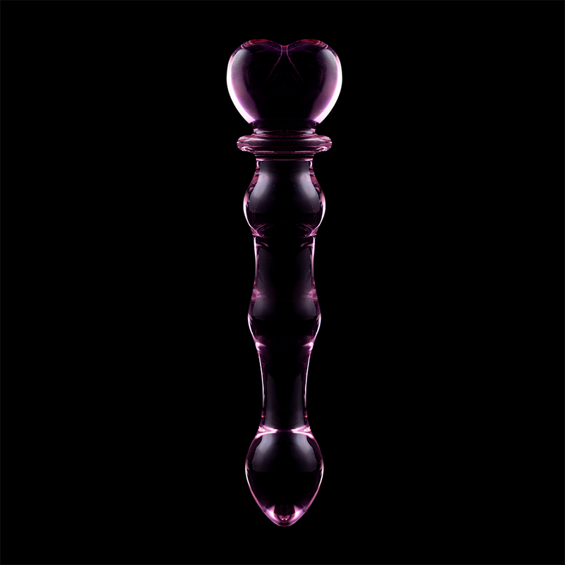 NEBULA SERIES BY IBIZA - MODÈLE 21 GODE EN VERRE BOROSILICATE ROSE 20.5 CM -O- 3.5 CM