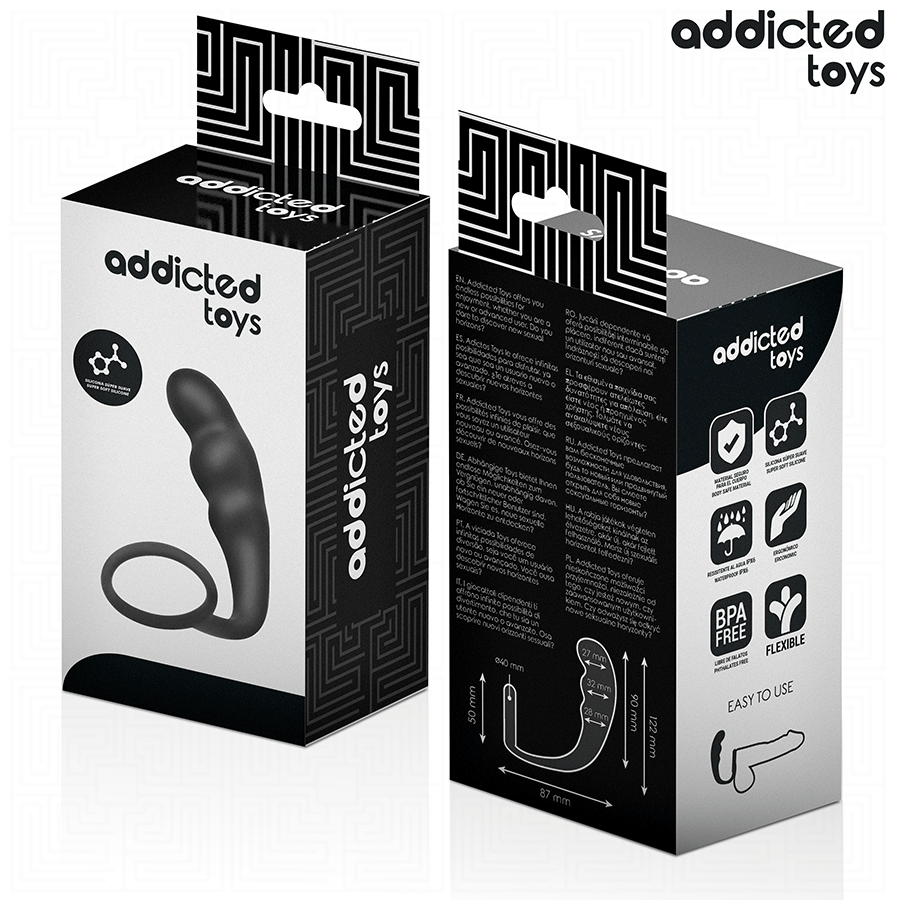 ADDICTED TOYS - PLUG ANAL AVEC ANNEAU MODÈLE 4