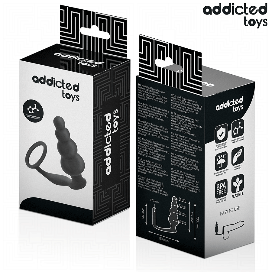ADDICTED TOYS - PLUG ANAL AVEC ANNEAU MODÈLE 5