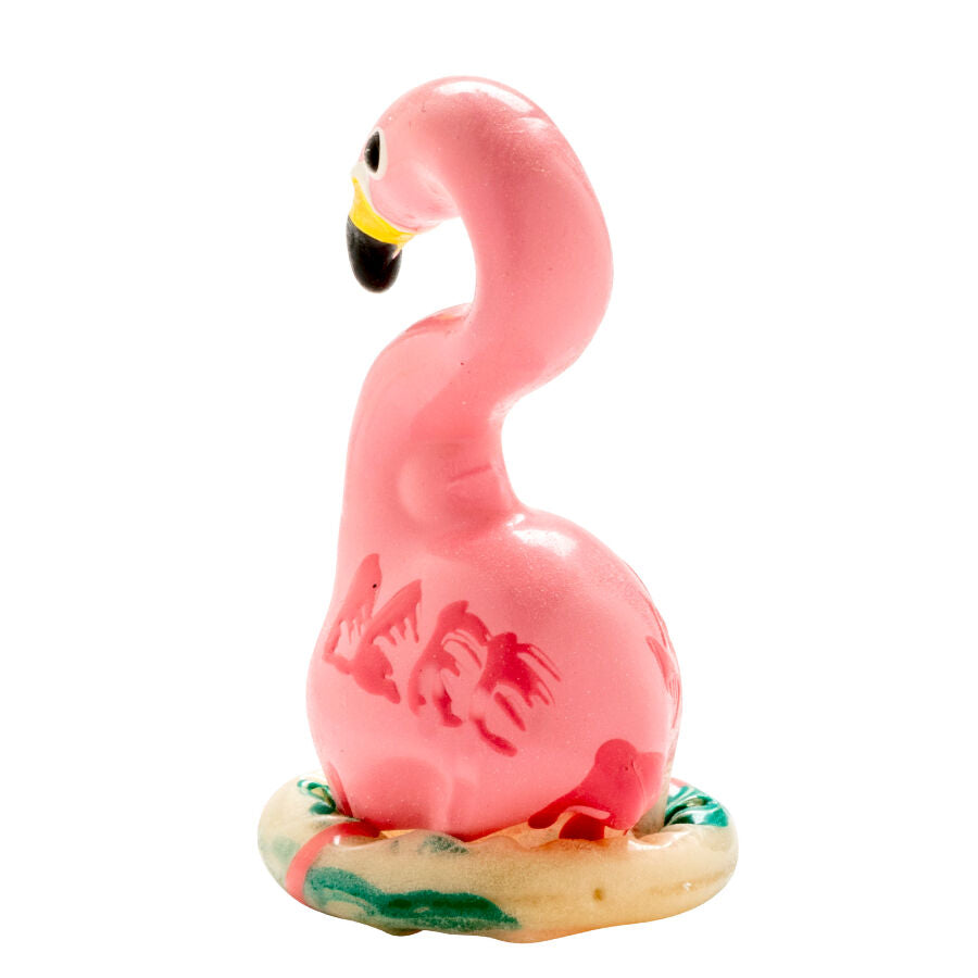 CONDOMERIE - PRÉSERVATIFS FANTAISIE PEINTS À LA MAIN ROSE FLAMANT