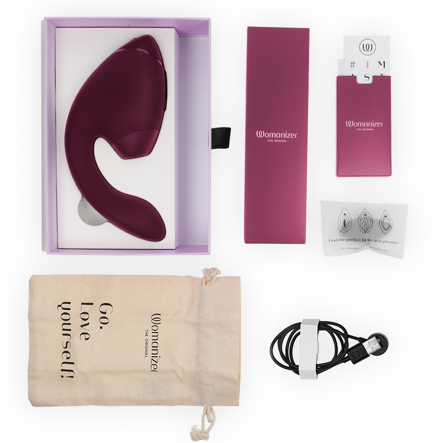 Womanizer Next Duo - Stimulateur clitoris et point G - Rose intense