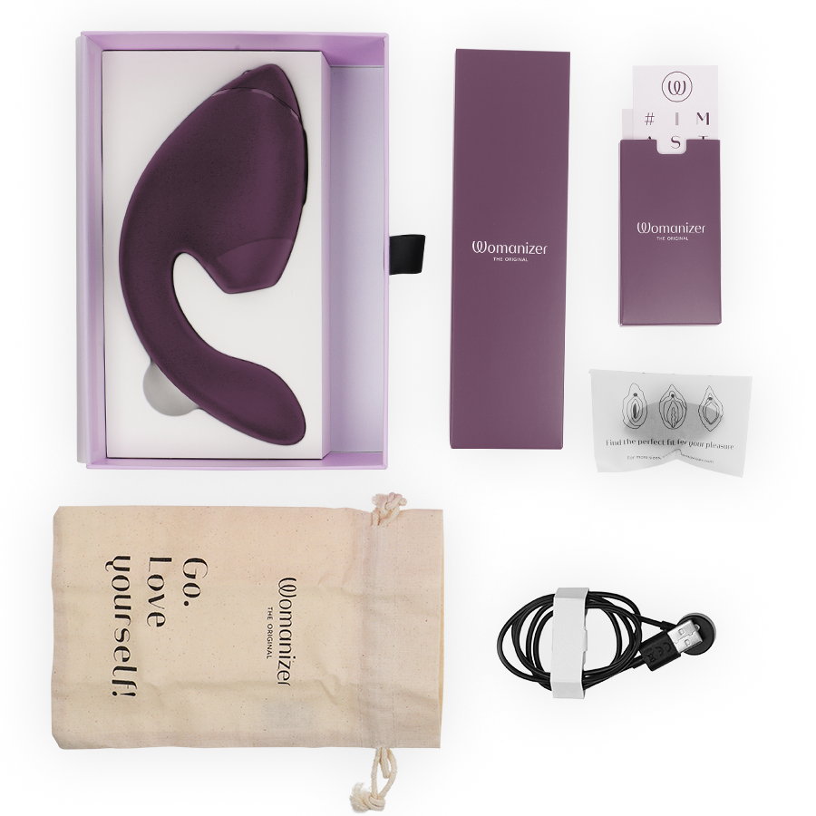 Womanizer Next Duo - Stimulateur clitoris et point G - Violet foncé