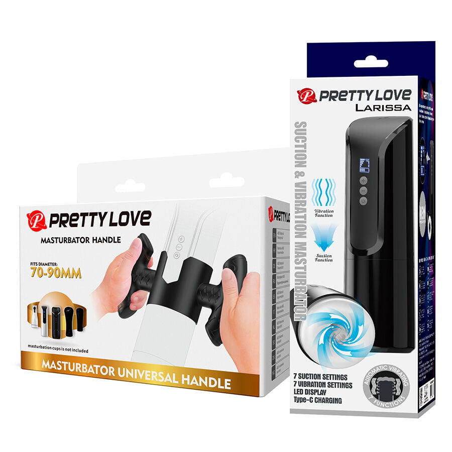 PRETTY LOVE - LARISSA MASTURBATEUR À SUCCION AVEC VIBRATION + SUPPORT