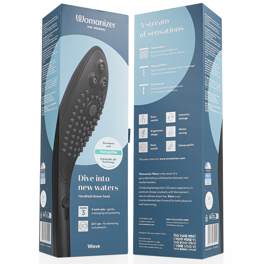 Womanizer Wave - Stimulateur douche - Noir