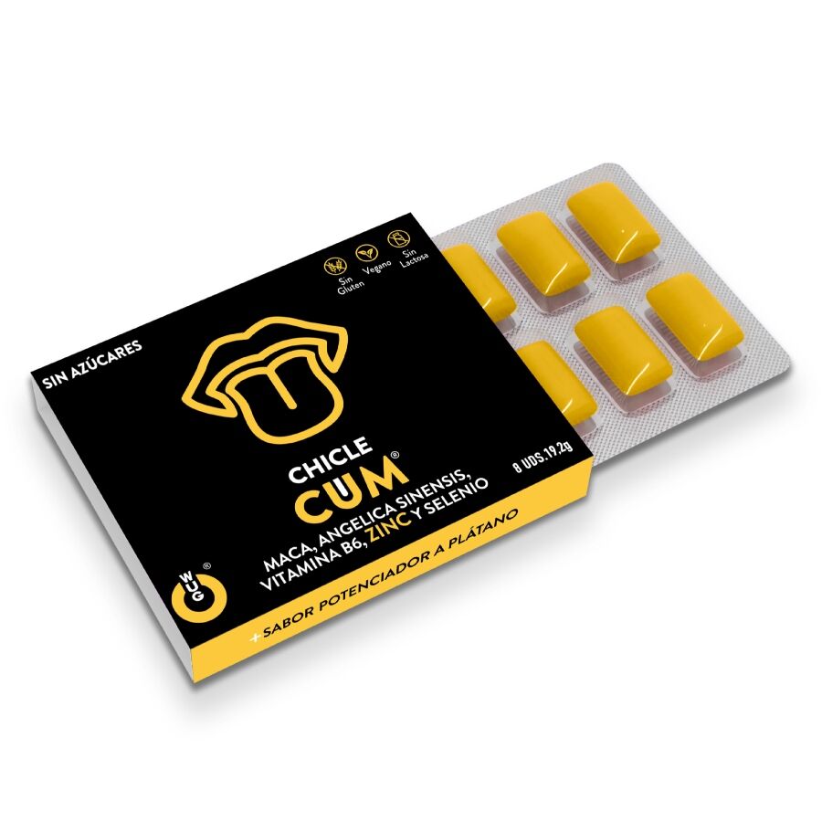 WUG SEX SENSE - AUGMENTATEUR DE SPERME ET REHAUSSEUR DE SAVEUR DE SPERME À LA BANANE 1 X 8 UNITÉS