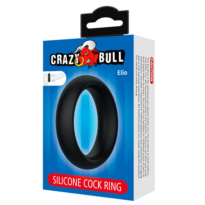 CRAZY BULL - ELIO ANNEAU PÉNAL EN SILICONE NOIR