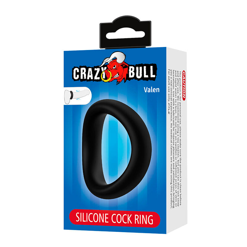 CRAZY BULL - VALEN ANNEAU PÉNAL ERGONOMIQUE EN SILICONE NOIR
