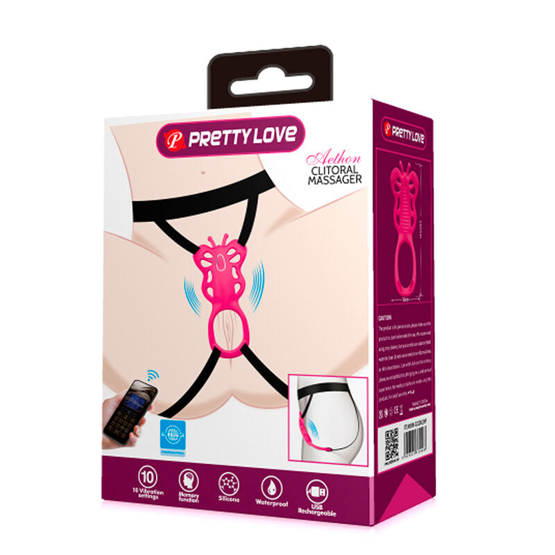 PRETTY LOVE - MASSEUR DE CULOTTE PAPILLON ROSE