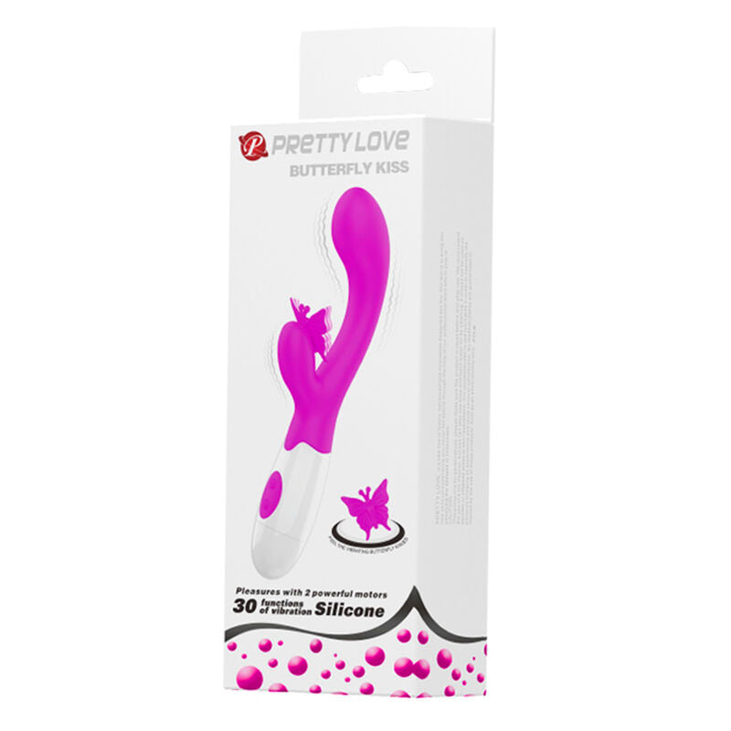 PRETTY LOVE - VIBRATEUR LAPIN VIOLET 30 FONCTIONS BAISER PAPILLON