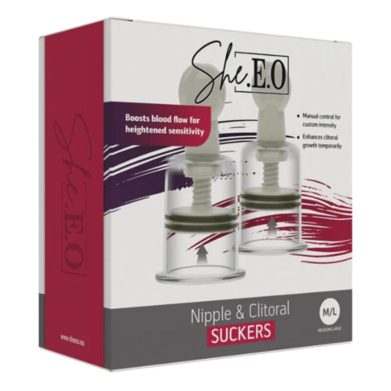 SHE.E.O - DISPOSITIFS DE SUCCION POUR MAMELONS ET CLITORIS M/L