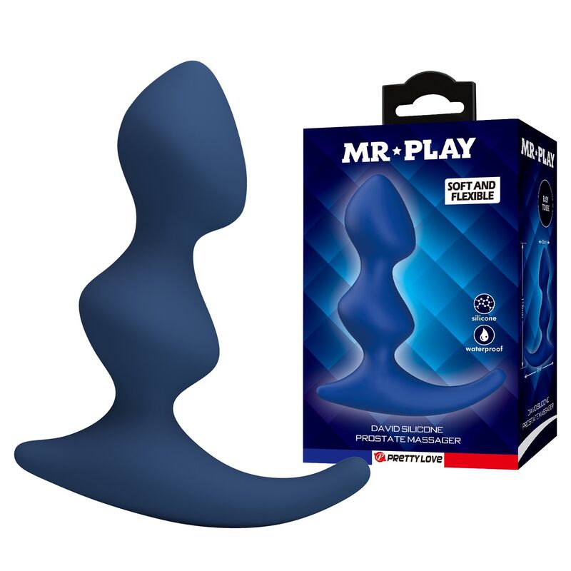 MR PLAY - PLUG ANAL ERGONOMIQUE BLEU