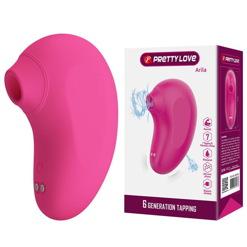 PRETTY LOVE - STIMULATEUR CLITORIAL RECHARGEABLE ARILA AVEC VIBRATION ROSE