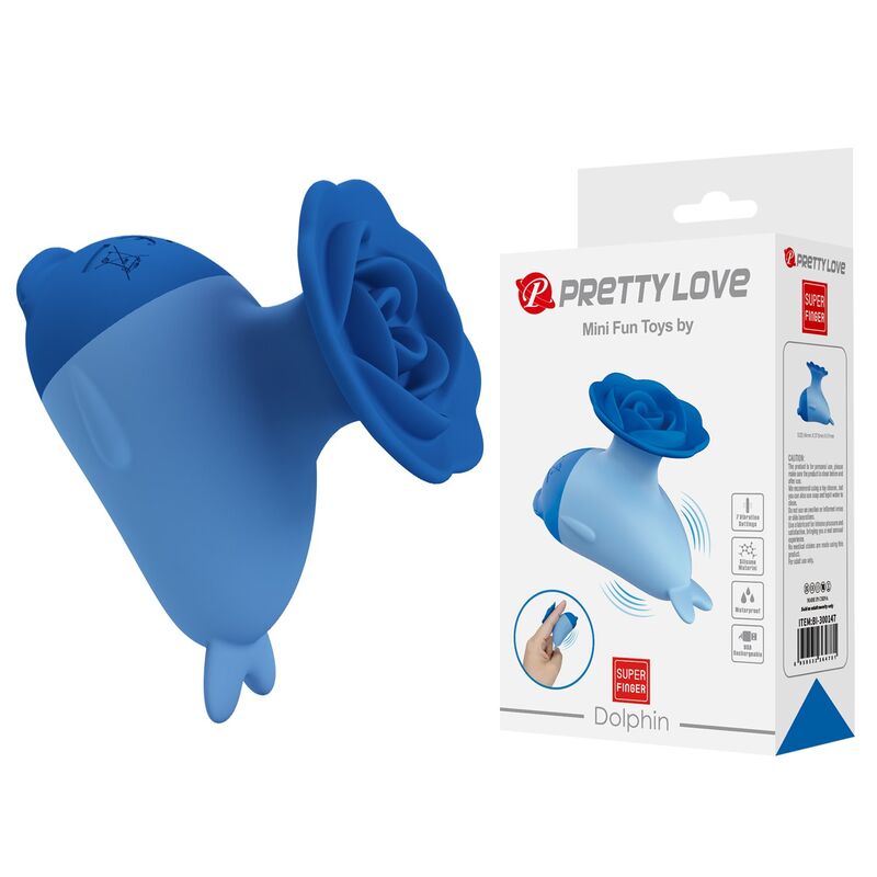 PRETTY LOVE - MINI VIBRATEUR RECHARGEABLE USB DAUPHIN