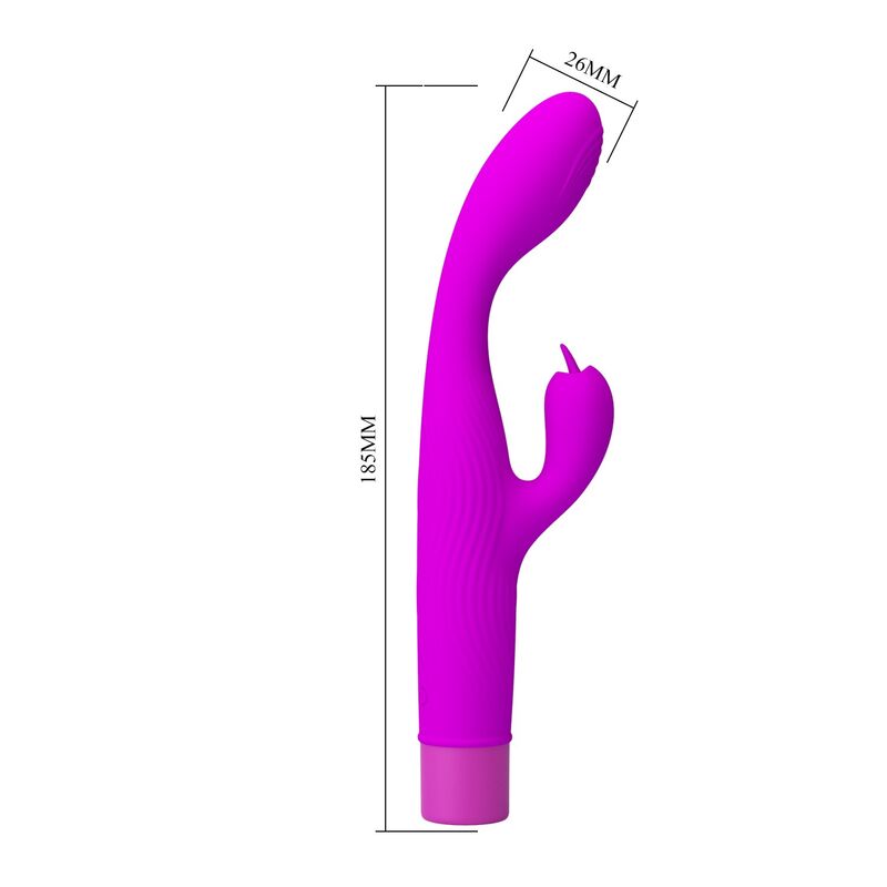 PRETTY LOVE - JENE VIBRATEUR À DOUBLE STIMULATION POINT G ET CLITORIAL VIOLET