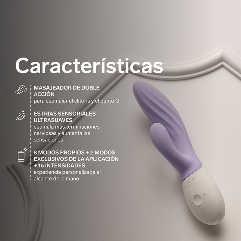 LELO - INA TWIST DOUBLE VIBRATEUR LAPIN POUR LE POINT G ET LE CLITORIS LAVANDE