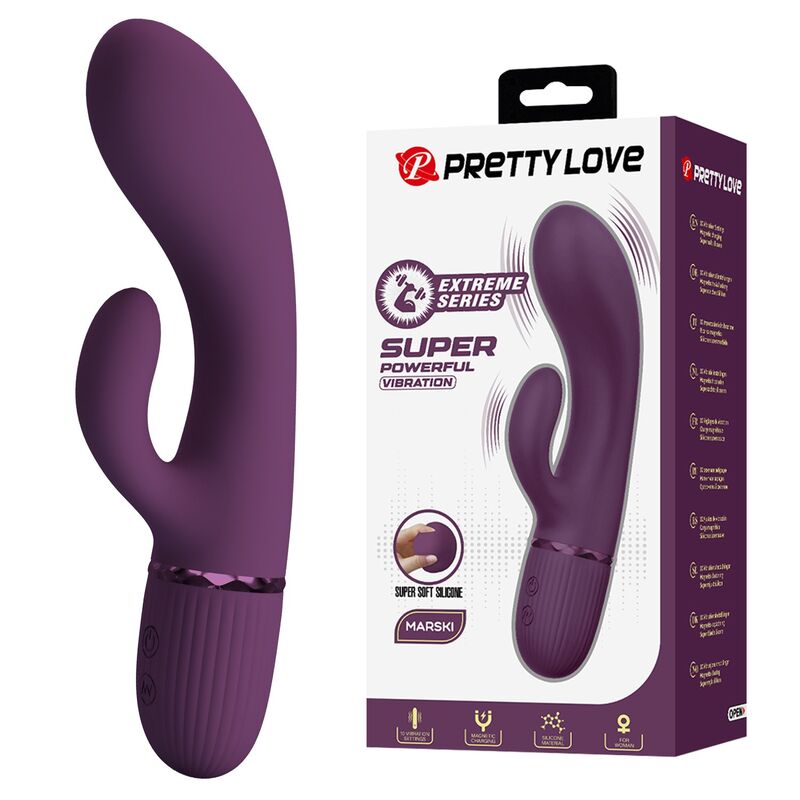 PRETTY LOVE - MARGIE VIBRATEUR LAPIN RECHARGEABLE 10 FONCTIONS VIOLET