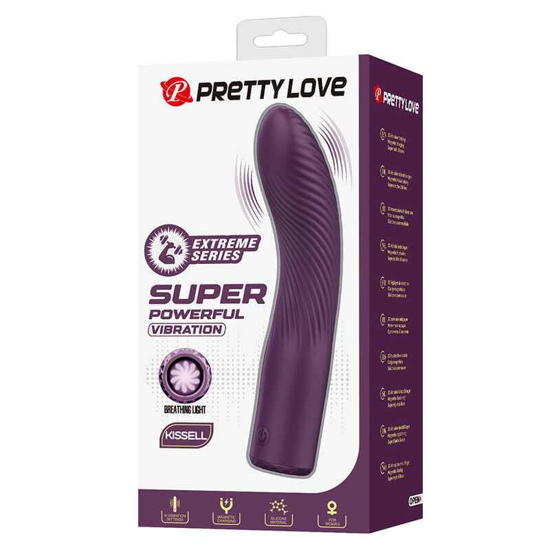 PRETTY LOVE - VIBRATEUR RECHARGEABLE KISSELL 10 FONCTIONS VIOLET