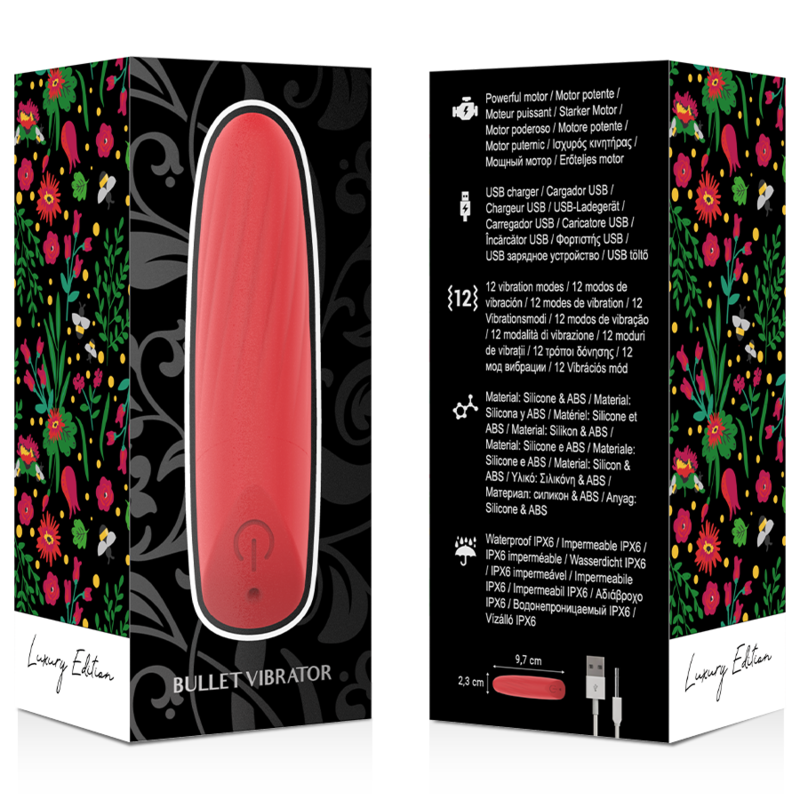 MIA - LUCY ELLEN MINI VIBRATEUR RECHARGEABLE USB ROUGE