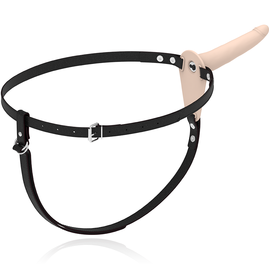 FETISH SUBMISSIVE HARNESS - VIBRATEUR SILICONE FLESH 15 CM