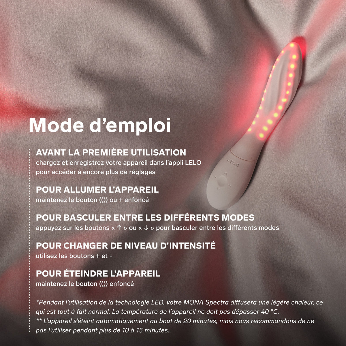 Mona Spectra - Vibromasseur point G connecté à led