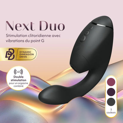 Womanizer Next Duo - Stimulateur clitoris et point G - Noir