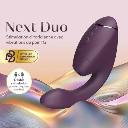 Womanizer Next Duo - Stimulateur clitoris et point G - Violet foncé