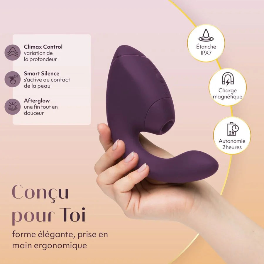 Womanizer Next Duo - Stimulateur clitoris et point G - Violet foncé