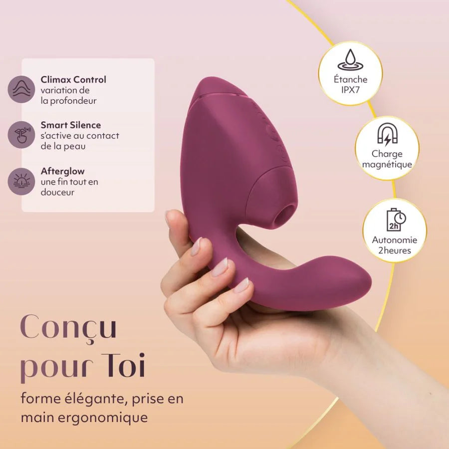 Womanizer Next Duo - Stimulateur clitoris et point G - Rose intense