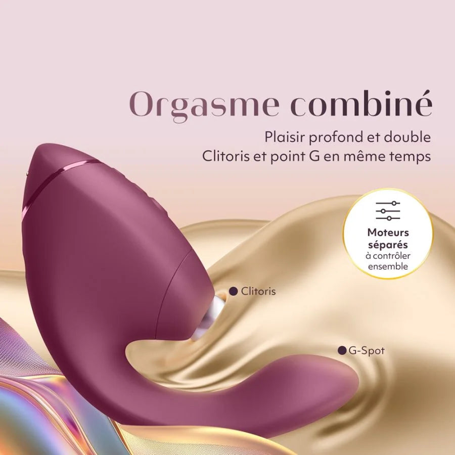 Womanizer Next Duo - Stimulateur clitoris et point G - Rose intense