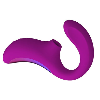 Enigma - Stimulateur sonique à stimulation double - Rose profond
