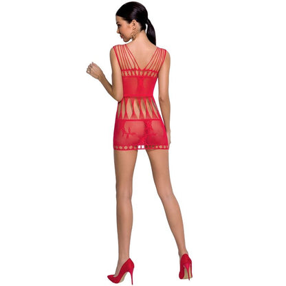 PASSION - FEMME BS090 BODYSTOCKING ROUGE TAILLE UNIQUE