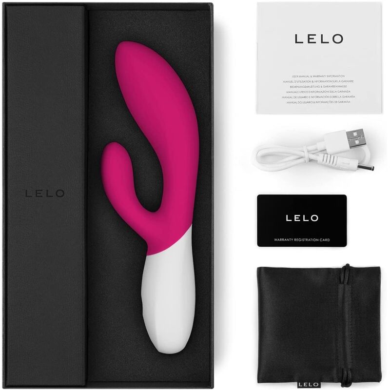 Ina Wave 2 - Vibromasseur rabbit point G et clitoris - Rose profond
