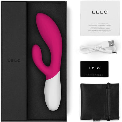 Ina Wave 2 - Vibromasseur rabbit point G et clitoris - Rose profond