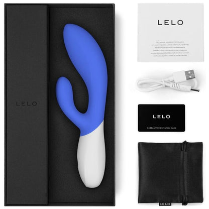 Ina Wave 2 - Vibromasseur rabbit point G et clitoris - Bleu
