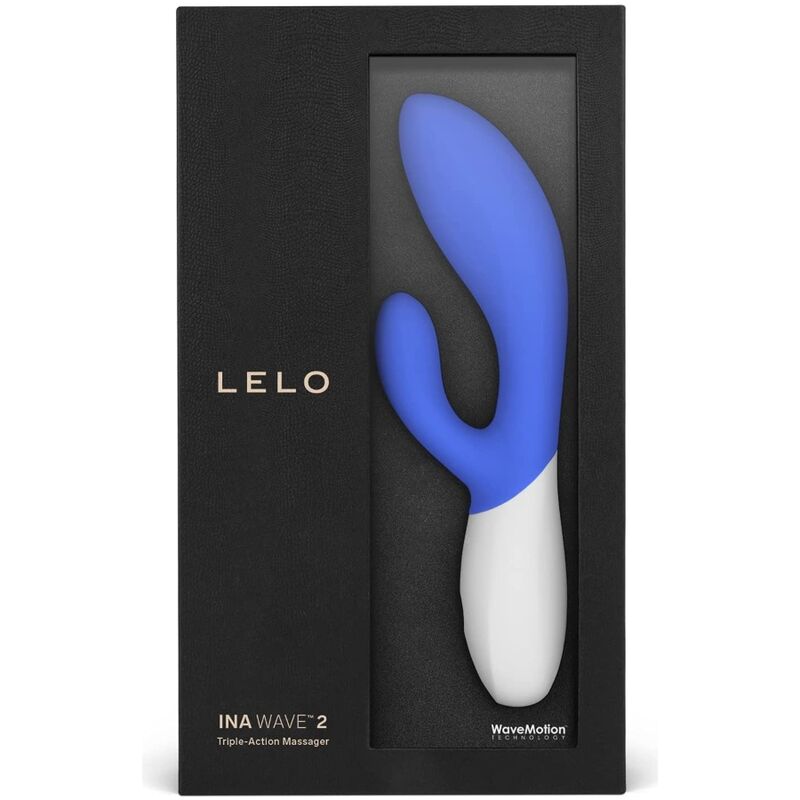 Ina Wave 2 - Vibromasseur rabbit point G et clitoris - Bleu