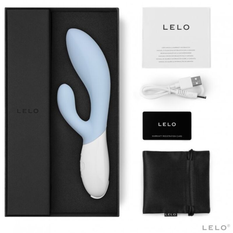 Ina 3 - Vibromasseur rabbit point G et clitoris  - Bleu