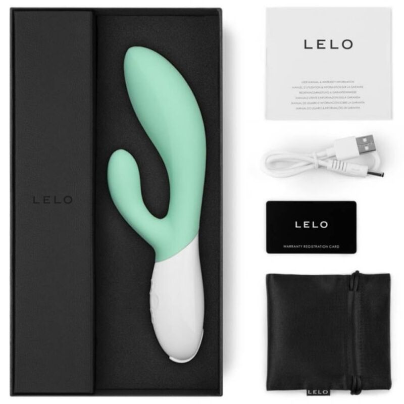 Ina 3 - Vibromasseur rabbit point G et clitoris  - Vert