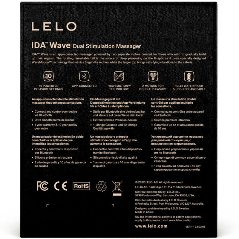Ida Wave - Stimulateur double connecté - Noir
