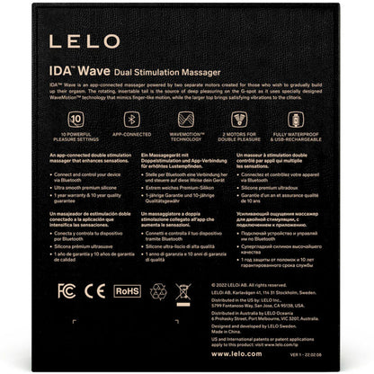 Ida Wave - Stimulateur double connecté - Noir