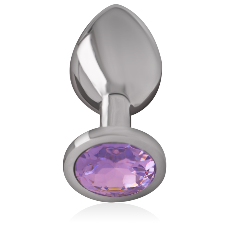Plug anal métal - cristal violet - Small