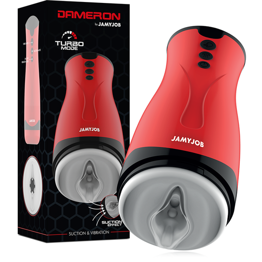 JAMYJOB - MASTURBATEUR À ASPIRATION ET VIBRATION DAMERON