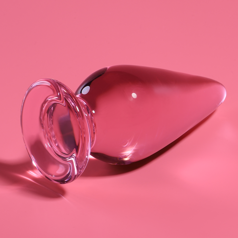 NEBULA SERIES BY IBIZA - PLUG ANAL MODÈLE 4 VERRE BOROSILICATE ROSE 11 CM -O- 5 CM