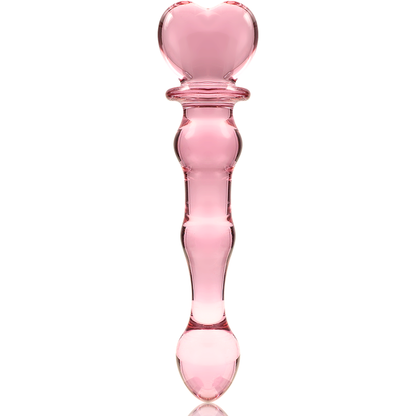 NEBULA SERIES BY IBIZA - MODÈLE 21 GODE EN VERRE BOROSILICATE ROSE 20.5 CM -O- 3.5 CM