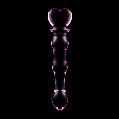 NEBULA SERIES BY IBIZA - MODÈLE 21 GODE EN VERRE BOROSILICATE ROSE 20.5 CM -O- 3.5 CM
