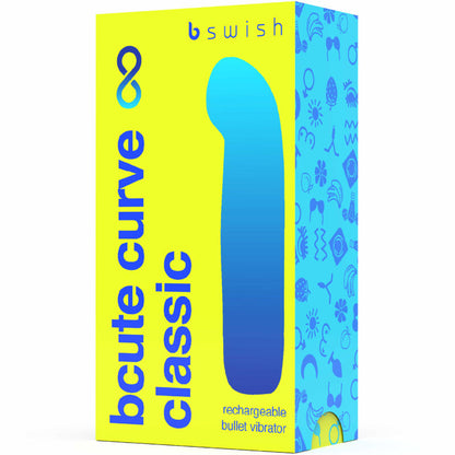 B SWISH - VIBRATEUR EN SILICONE RECHARGEABLE BCUTE CURVE INFINITE CLASSIC JAUNE