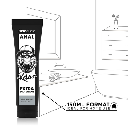 BLACK HOLE - GEL À BASE D'EAU DILATATION ANALE 150 ML