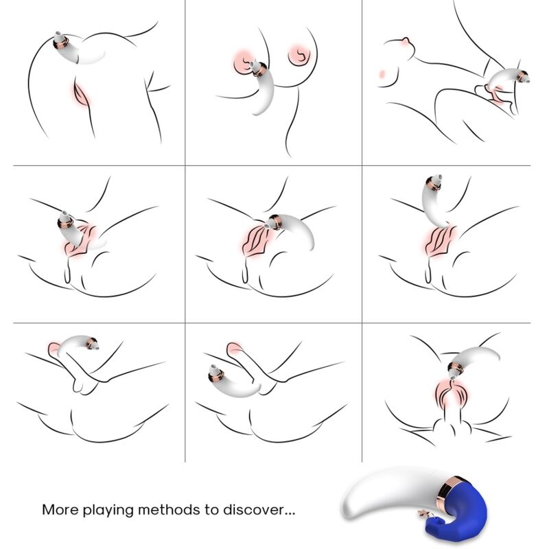 ARMONY - SWEETMOON CLITORIS & G-SPOT SUCTION BLEU