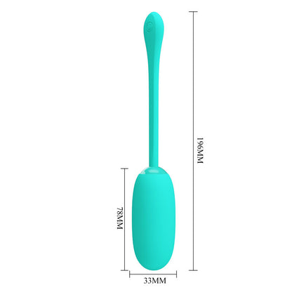 PRETTY LOVE - JULIUS OEUF VIBRANT IMPERMÉABLE-RECHARGEABLE AQUA VERT